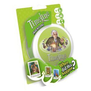 Timeline Inventions Learning Card Game Tin Box English Version Age 8+ New Sealed